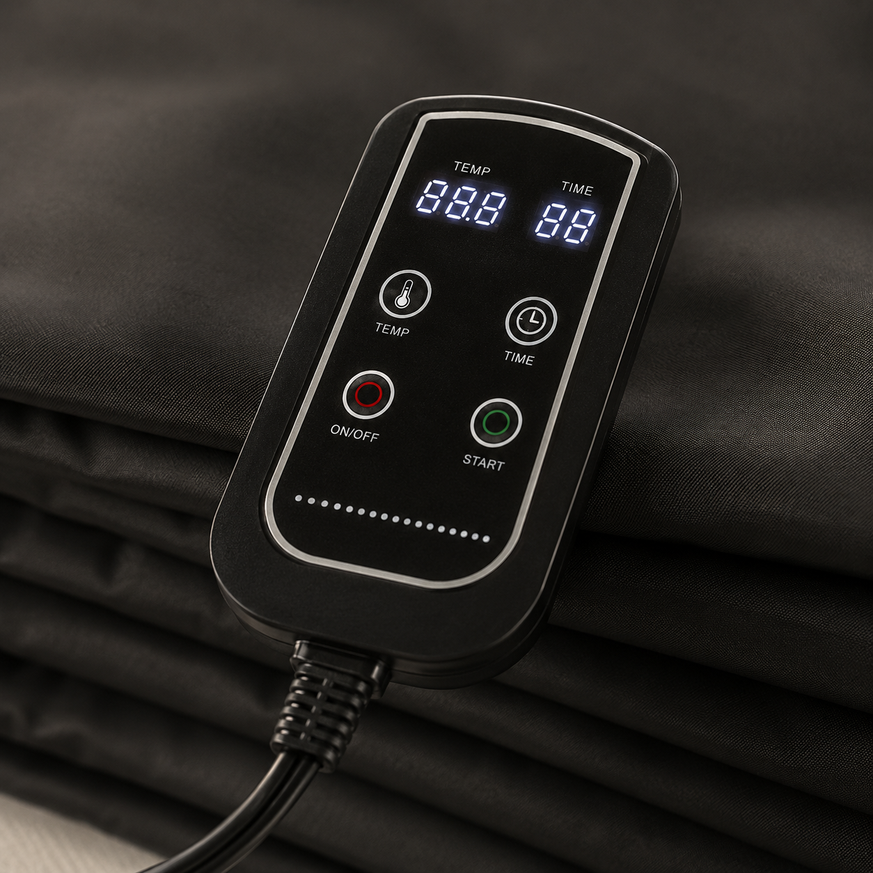 Far-infrared sauna blanket