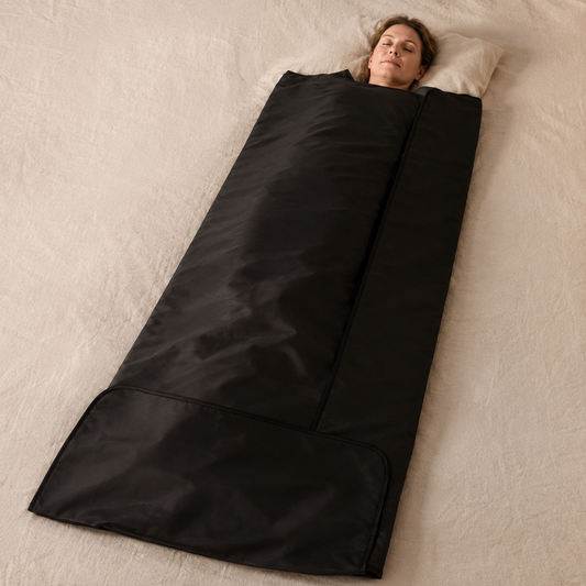 Far-infrared sauna blanket